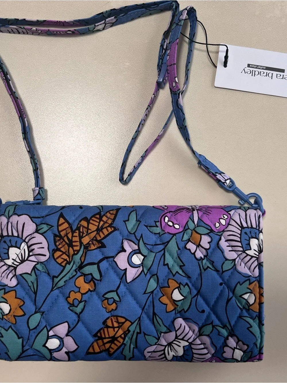 Vera Bradley Wild Prairie Wallet Crossbody new NWt